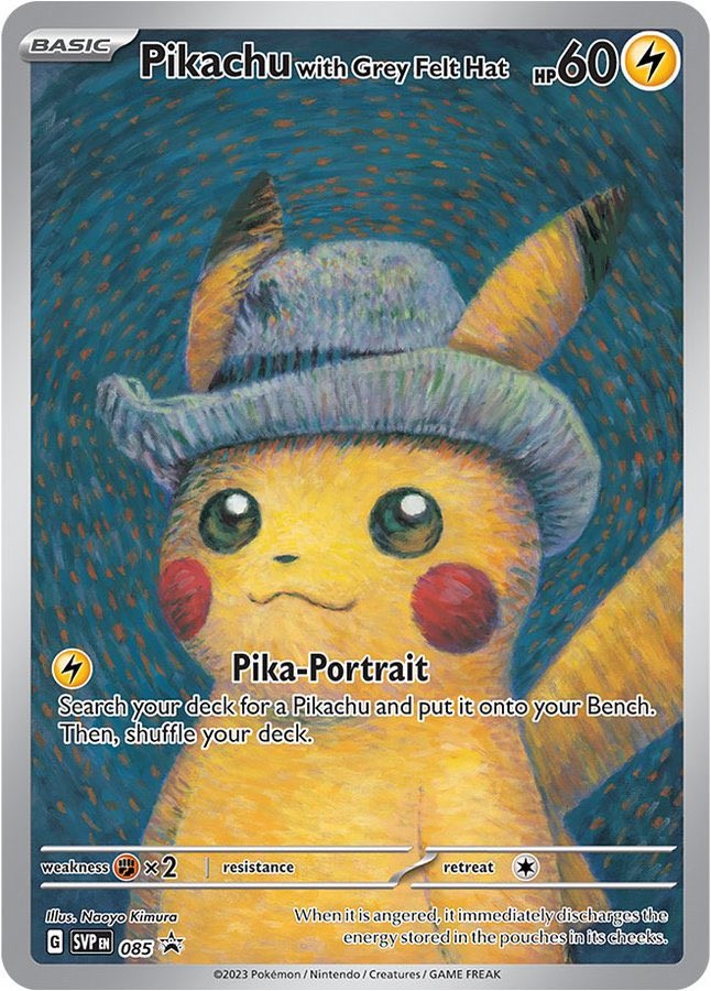 Pikachu-with-Grey-Felt-Hat